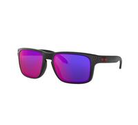Oakley Sonnenbrille Holbrook W/Warm, 55, Matte Black / Positive Red Iridium