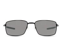 Oakley Square Wire 0OO4075 407513 Metall Rechteckig Schwarz/Schwarz Sonnenbrille, Sunglasses