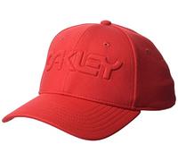 Oakley Men's 6 Panel Stretch Hat Embossed Red S/M