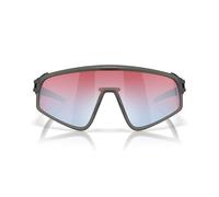 Oakley Unisex Latch Panel Sportbrille, grey smoke prizm snow sapphire, OneSize