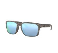Oakley Unisex-Sonnenbrille OO9102-J955 Holbrook Woodgrain Collection Prizm Deep Water Polarized