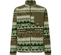 Oakley - Warmes Fleece - Mountain Fire Sherpa Green Norway Pattern für Herren - Größe L - Grün Grün L
