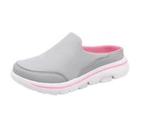 Oanviso Hausschuhe Unisex Pantoffeln Verdicken Herren Damen Clogs Walking Freizeit Schuhe Atmungsaktiv Bequeme Schlupfschuhe Gartenschuhe Sabots Indoor Outdoor A Hellgrau 38 EU