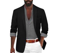 Oanviso Herren Elegante Sakko Sommer Leicht Blazer Freizeit Anzugjacke Einem Knopf Blazer Slim Fit Mode Herrensakko Sportsakko Alltagsanzüge Party Sportmantel A Hellblau L