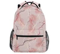 Oarencol Rucksack, rosa Blitz, Büchertasche, Tagesrucksack, Reisen, Wandern, Camping, Schule, Laptoptasche