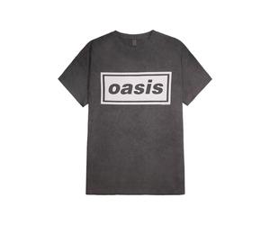 Oasis - Decca Logo Washed - T-Shirt - Grau - L - 100% Baumwolle Grau L