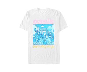 Oasis - Definitely Maybe Illustration Colour White - T-Shirt - Weiß - S - 100% Baumwolle Weiß S
