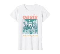 Oasis - Definitely Maybe Pink T-Shirt, Damen, Weiß, 3XL