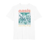 Oasis - Definitely Maybe Pink T-Shirt, Herren Große Größen, Weiß, 2X Tall
