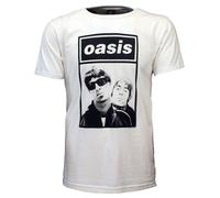 Oasis Liam und Noel Foto T-Shirt Weiß XL Weiß