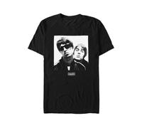 Oasis T-Shirt Noel & Liam Square Photo – Schwarz, 100% Baumwolle – XL