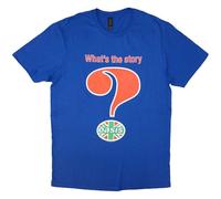 Oasis T-Shirt Question Mark Band-Logo Offiziell Herren Blau XXL