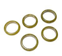 oasymala Einzigartige Steine-Ringe - Handgefertigter Modeschmuck für Achtsamkeit und persönlichen Stil (Olive Jade (Olivenjade))