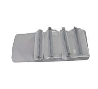 OATIPHO 1 Stück Abnehmbarer Kosmetikbeutel Faltbare und wasserdichte Make Up mit Großem Fassungsvermögen Praktische und Aufbewahrungslösung für Damen Fächer aus PU Material in Korallenpink