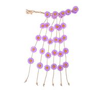 OATIPHO 1 Stück Bohemian Daisy Haarband mit Quasten Blumenkranz Kopfschmuck für Damen für Hochzeiten Festivals und Cosplay Vielseitig und Elegant für Lange Haare