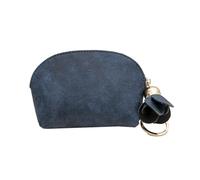 OATIPHO 1stück Mini Pu Geldbörse Mit Blumenanhänger Dunkelblaue Münzbörse Für Frauen Für Kleingeld Schlüssel Und Kleine Accessoires Praktisch Für Unterwegs
