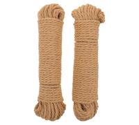 OATIPHO 2 Rollen Juteseil 4mm Geflochten Naturfarbenes Hanfseil zum Basteln Korbflechten und Bündeln 20m Pro Rolle Robustes Gartenseil für Selbstgemacht Projekte