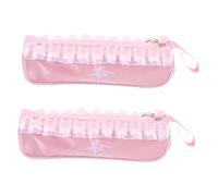 OATIPHO 2stücke Netzgewebe Ballettschuhtasche Mit Reißverschluss Für Mädchen Atmungsaktive Schuhtasche Aus Polyester Für Tanzstudio Und Reisen Aufbewahrungstasche Für Ballett-tanzartikel