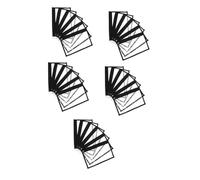 OATIPHO 30 Stck. Teiliges Transparente Reißverschlusstaschen Schwarze Kanten Klare PVC-kulturbeutel Geräumig Reibungsloser Zipper für Reise Kosmetikaufbewahrung