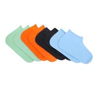 OATIPHO 4 Paar rutschfeste Überschuhe aus Latex Wiederverwendbare Regenschutz Überschuhe für Schuhgröße 38-46 Schuhüberzüge für Outdoor Camping und Arbeit