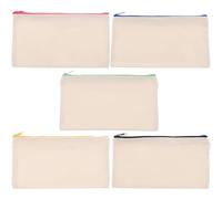 OATIPHO 5 Stück Leinwand Federmäppchen mit Reißverschluss Selbstgemacht Graffiti Kosmetiktaschen Aufbewahrungstaschen für Stifte und Reiseaccessoires