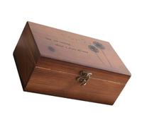 OATIPHO Multifunktionale Nähkasten Aufbewahrungsbox aus Massivem Holz Luftdicht Großes Fassungsvermögen Handliche Aufbewahrung für Haushalt und Handarbeitsmaterial