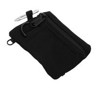 OATIPHO Schwarzes Keychain Pouch und Kleines Reißverschlussetui aus Polyester Leichtes Stylisches Hüftorganizer Etui für Outdoor Enthusiasten zum Wandern und Trekking