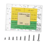 OATIPHO Stahlschrauben für Uhrenreparatur Inklusive Gehäusebodenschrauben Schlitzschrauben und Armbandreparaturschrauben Edelstahl Qualität für Präzisions-uhrenreparaturen