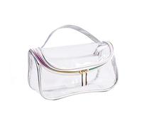 OATIPHO Transparente Kosmetiktasche aus Pu Tragbar für Damen Reise-Aufbewahrungstasche mit Großem Fassungsvermögen für Pflegeprodukte Ultraleicht und Vielseitig Einsetzbar