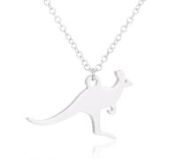 OAUWKEIY Anhänger Halskette Europäischer und Amerikanischer Schmuck Temperament Känguru Anhänger Halskette Damen Geschenke Anhänger Halskette Schmuck