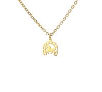 OAUWKEIY Anhänger Halskette Schmuck Europäisch und amerikanisch inspirierter schlichter und einzigartiger Hip-Hop-Paarschmuck Hufeisen-Halskette mit Tiermotiven