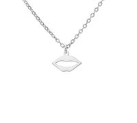 OAUWKEIY Anhänger Halskette Schmuck Stilvolle schlichte und vielseitige Halskette mit hohlem Lippenanhänger unisex