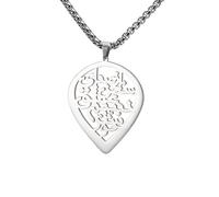 OAUWKEIY Modische Tropfenform Rune Anhänger Amulett Vielseitige Hip-Hop-Halskette für Paare Schmuck Anhänger Halsketten für Männer Frauen