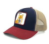 OBACHT! Trucker Cap - Patch gestickt - Baseballcap - Basecap mit Statement Stickerei - Snapback Cap - Schirmmütze Winter/Sommer - Truckercap - Bavarian - Bayern - Fuchs - Fox - rot - blau - beige