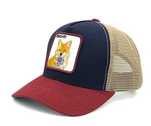 OBACHT! Trucker Cap - Patch gestickt - Baseballcap - Basecap mit Statement Stickerei - Snapback Cap - Schirmmütze Winter/Sommer - Truckercap - Bavarian - Bayern - Fuchs - Fox - rot - blau - beige
