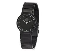 Obaku Denmark Flache Damenuhr mit Metallband V133LBBSB1