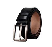 OBASDFD Vielseitiger Echtledergürtel For Herren, Retro-Mode, Dornschließe, Bequem (Black,110)