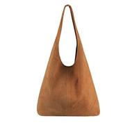 ITALYSHOP24 Schultertasche »Made in Italy Damen Leder Tasche Schultertasche«, ein Leichtgewicht, als Handtasche, Henkeltasche tragbar, Cognac