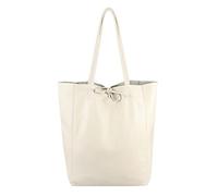 ITALYSHOP24 Schultertasche »Made in Italy Damen Leder Tasche Schultertasche«, ein Leichtgewicht, als Handtasche, Henkeltasche tragbar, Beige