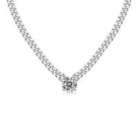 OBCPD 6,5 mm echte D Moissanite Kette Halskette 925 Sterling Silber Schmuck