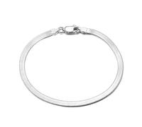 OBCPD 925 Sterling Silber Armband 4mm20cm Klinge Schlange Knochen Armband für Männer und Frauen Schmuck Geschenke