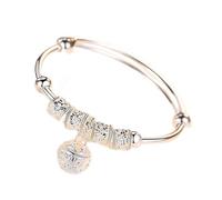 OBCPD 925 Sterling Silber Armreif Frauen Glocken Manschette Armreifen verstellbar Armbänder Hochzeit Schmuck Geschenk