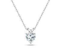 OBCPD Herzschliff Moissanite Halskette für Frauen 100% S925 Sterling Silber Anhänger Schmuck