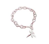 OBCPD Zirkon Libelle Anhänger 925 Sterling Silber Armband für Frau Hochzeitsschmuck