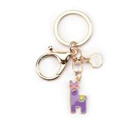 OBEISN Alpaka Schlüsselanhänger, Schlüsselanhänger Für Frauen, Kreatives Alpaka-Design Für Die Freundin, Geburtstagsgeschenk, Stylisches Accessoire Für Tasche, Rucksack (Lila)