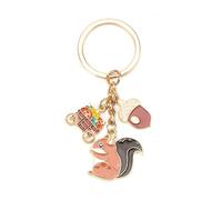 OBEISN Eichhörnchen Schlüsselanhänger, Eleganter Schlüsselanhänger Mit Modernen Kunst Design, Ideal Als Geburtstagsgeschenk Für Frauen, Schwestergeschenk, Kleine Geschenke Für Frauen (B)