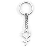 OBEISN Schlüsselanhänger Mit Edelstahl Und Sonnenblume, Einfach Stilvoll, Geschenk Für Frauen, Geburtstagsgeschenk Beste Freundin, Geschenkset Frauen, Geburtstag Geschenke Für Schwester
