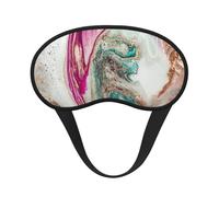 Oberflächendesign aus violettem, grünem und goldenem Marmor,Vollständige Augenabdeckungen, lichtundurchlässige Schlafmasken, Verdunkelungs-Augenschützer