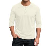 Oberteil Herren Activewear-Shirts Holzfäller Bayrisches T-Shirt, Extra Lang Wandershirt Fischerhemd Thermounterhemd Angebote Poloshirt Langarm Western Wanderhemd Herren Langarm Beige XL