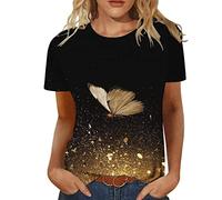 Oberteile Damen Tshirt V Ausschnitt t Shirts für Damen Kurzarm Sommer T-Shirt Bluse Oberteile Damen Tops Y2K Tshirt Damenblusen Kurzarm Rot Sport Oberteile Damen Sportbekleidung